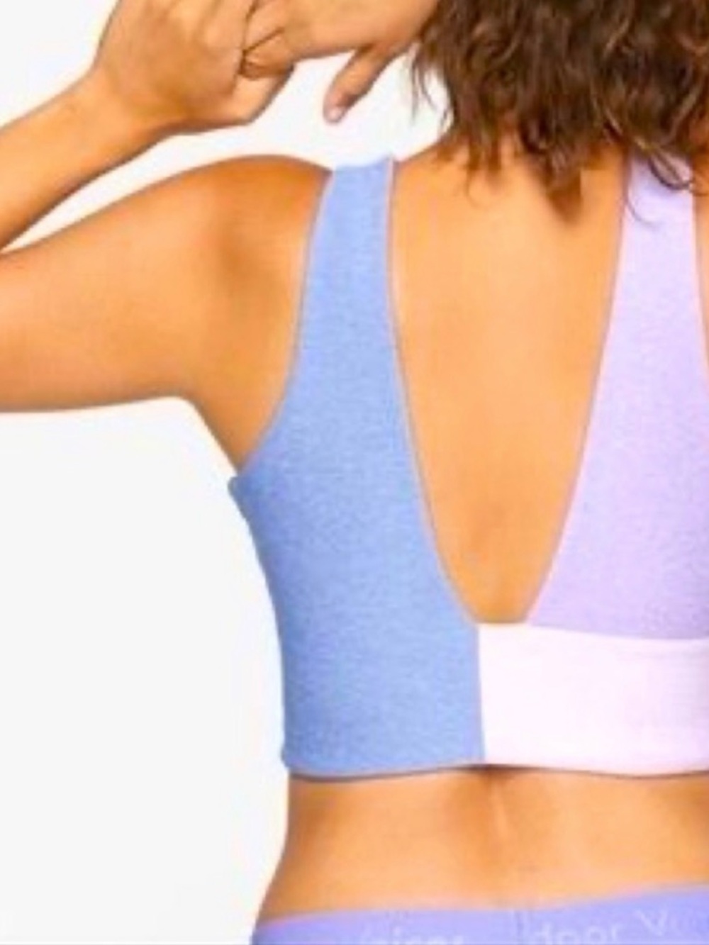 Outdoor Voices Venus Light Blue Crop Sports Tank